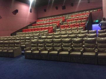 Ghế chiếu phim bọc da chống cháy ngả ngả lưng, ghế ngồi rạp hát tại nhà hẹp