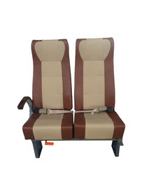 Ghế hành khách xe buýt màu nâu Điều khiển đòn bẩy dài Điều chỉnh lại mềm