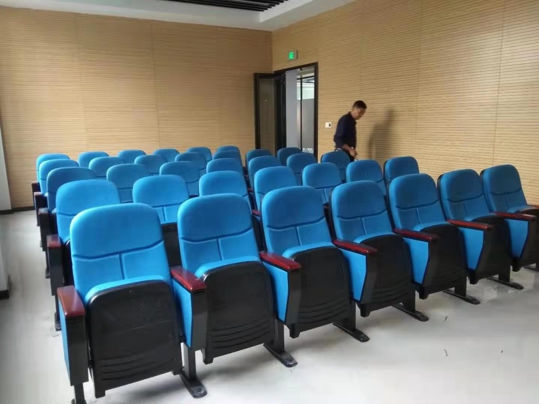 Áo dệt phủ ghế khán phòng, ghế sân vận động Memorial màu xanh
